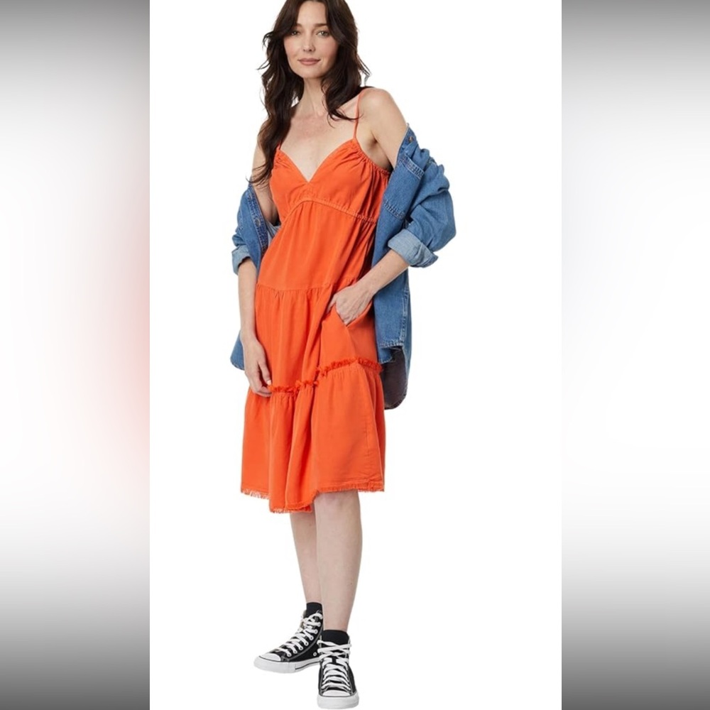NWT Kut from the Kloth Sz XL Zaniah Tangerine Dress